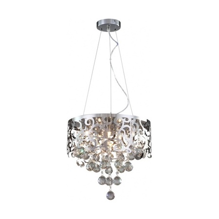 BETHEL Clear Crystal Chrome Metal Light Fixture GL199-16